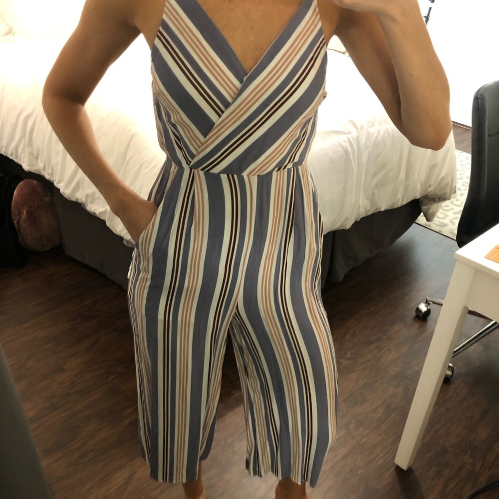 3/4 length striped jumper